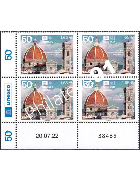 Coin daté du timbre de Service n° 183, collection timbres France