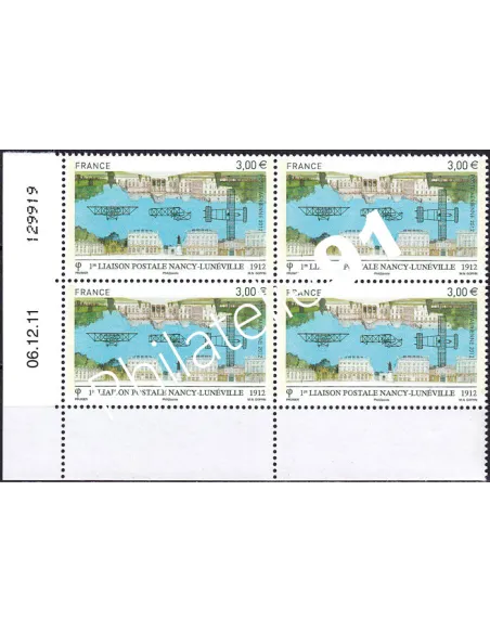 Coin daté du timbre PA n° 75, collection timbres France