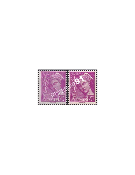 Variété sur timbre n° 410, collection timbres France