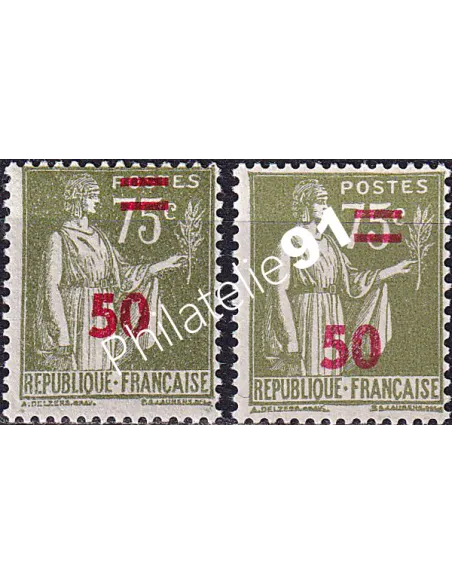 Variété sur timbre n° 480, collection timbres France