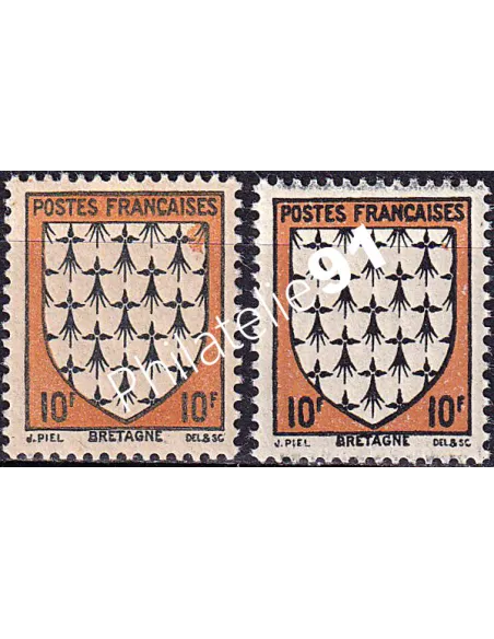 Variété sur timbre n° 573, collection timbres France
