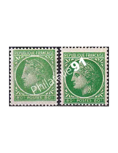 Variété sur timbre n° 675, collection timbres France