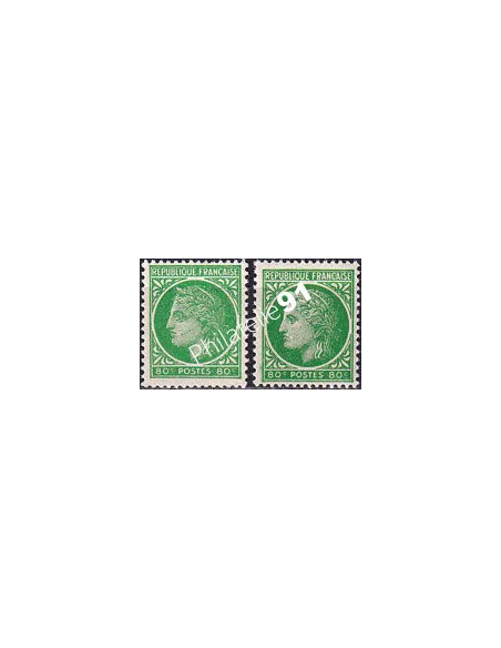 Variété sur timbre n° 675, collection timbres France