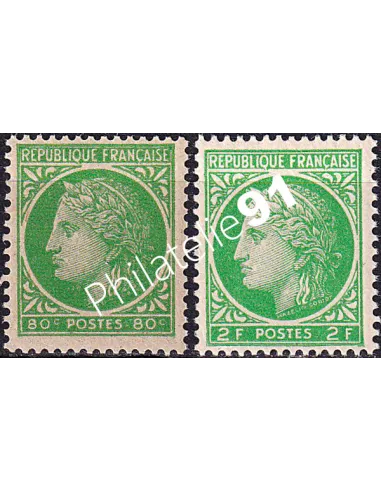 Variété sur timbre n° 675, collection timbres France