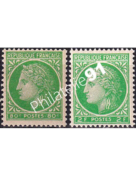 Variété sur timbre n° 675, collection timbres France
