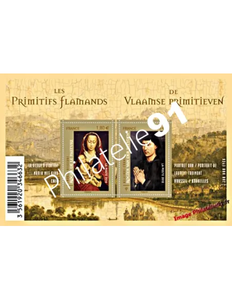 Timbre n° 4525 - 4526 (F) Les Primitifs Flamands - France-Belgique