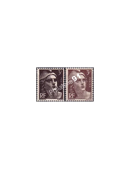 Variété sur timbre n° 715a, collection timbres France