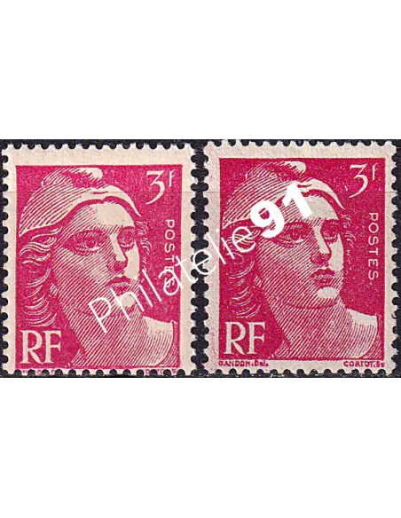 Variété sur timbre n° 716a, collection timbres France
