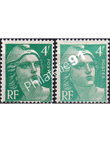 Variété sur timbre n° 807f, collection timbres France