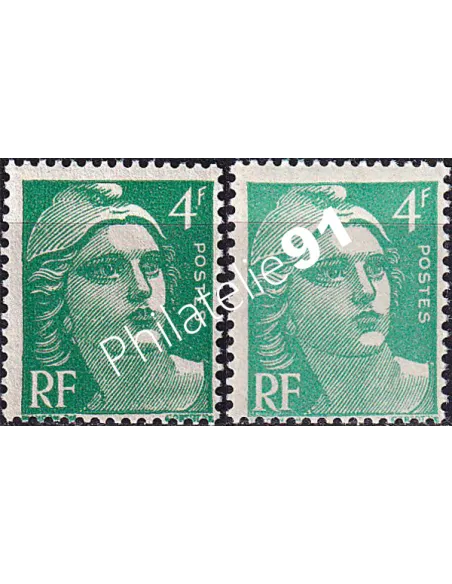 Variété sur timbre n° 807f, collection timbres France