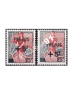 Variété sur timbre n° 1229, collection timbres France