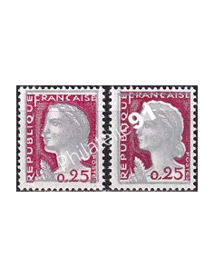 Variété sur timbre n° 1263, collection timbres France