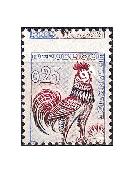 Variété sur timbre n° 1331f, collection timbres France