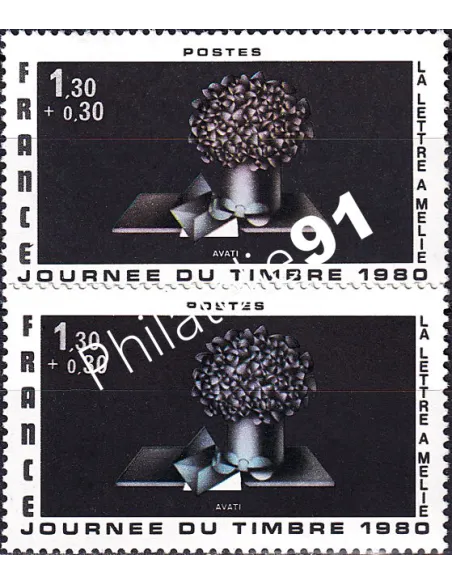 Variété sur timbre n° 2078, collection timbres France