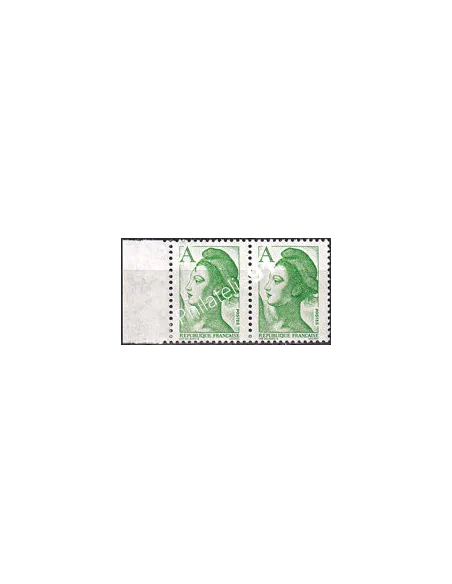 Variété sur paire de timbres n° 2423, collection timbres France