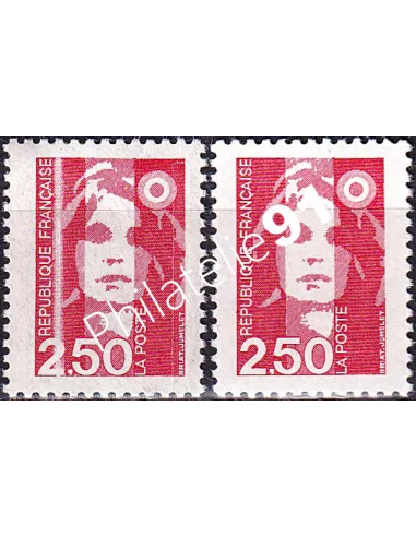 Variété sur timbre n° 2715, collection timbres France