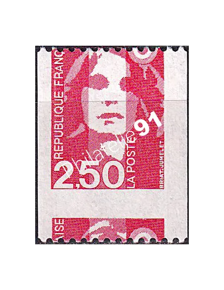 Variété sur timbre n° 2719k, issu de roulette, timbres France