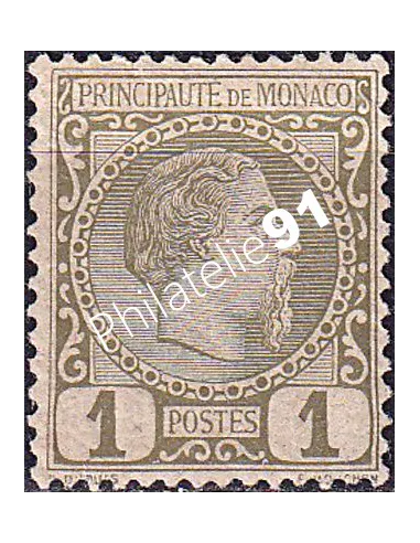Monaco, n° 1 charnière, collection timbres Monaco