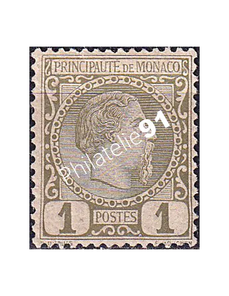 Monaco, n° 1 charnière, collection timbres Monaco