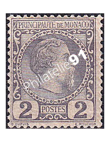 Monaco, n° 2 charnière, collection timbres Monaco