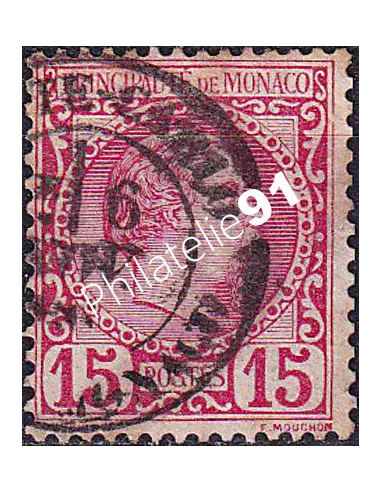 Monaco, n° 5 oblitéré, collection timbres Monaco