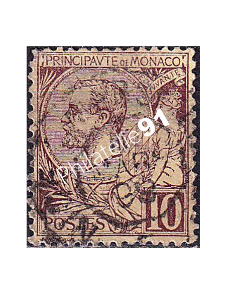 Monaco, n° 14 oblitéré, collection timbres Monaco