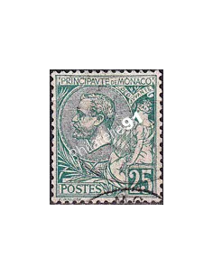 Monaco, n° 16 oblitéré, collection timbres Monaco