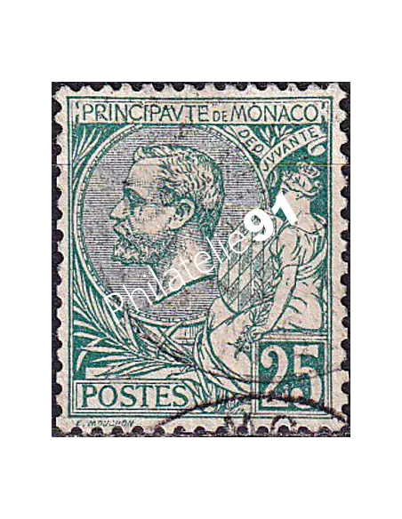 Monaco, n° 16 oblitéré, collection timbres Monaco