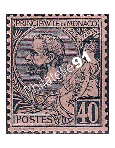 Monaco, n° 17b charnière, collection timbres Monaco