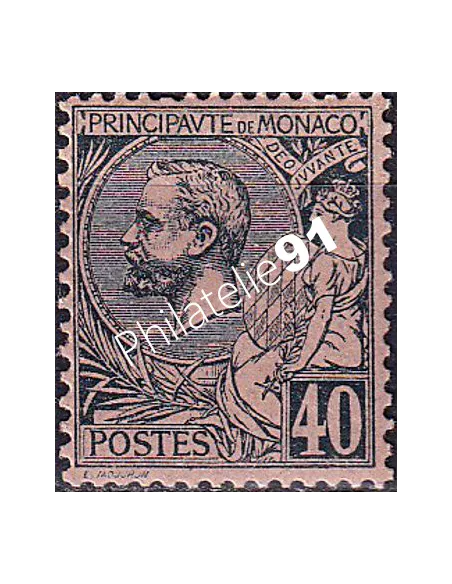 Monaco, n° 17b charnière, collection timbres Monaco
