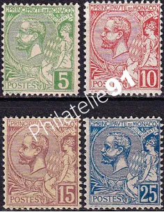 Monaco, n° 22 à 25 charnière, collection timbres Monaco
