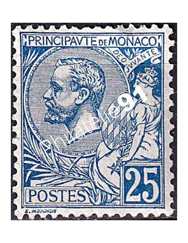 Monaco, n° 25 charnière, collection timbres Monaco