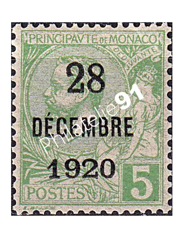 Monaco, n° 48 charnière, collection timbres Monaco
