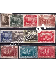 Monaco, n° 54 à 64 charnière, collection timbres Monaco