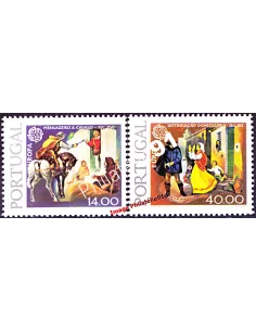 PORTUGAL - n° 1421 - 1422 - EUROPA 1979 - Histoire de la Poste