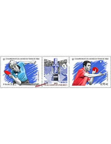 Timbre de France n° 4746 et 4747. Championnats du monde de tennis de table