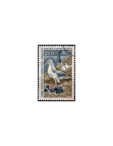 Timbre des TAAF n° 24, Albatros à sourcils noirs, timbres des DOM TOM