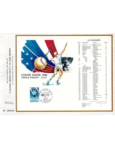 Document CEF - Tennis, collection timbres thématiques