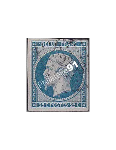 Timbre Classique n° 10 non dentelé oblitéré, Timbres France