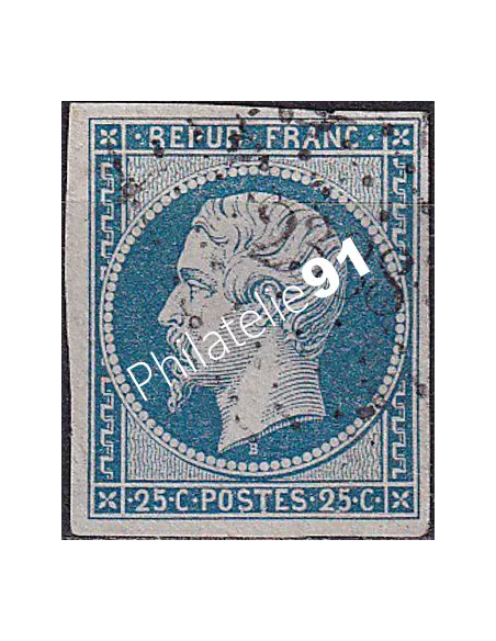 Timbre Classique n° 10 non dentelé oblitéré, Timbres France