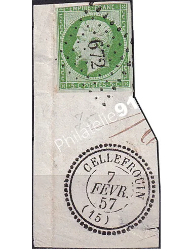 Timbre Classique n° 12 non dentelé oblitéré, collection timbres France