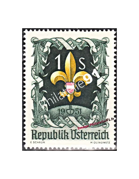Timbre neuf d’Autriche n° 800 - Thématique scoutisme