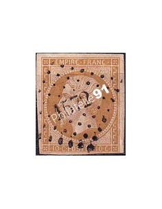 Timbre Classique n° 13Ac non dentelé oblitéré, timbres France