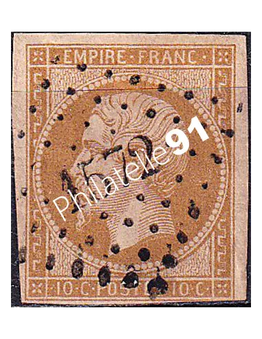 Timbre Classique n° 13Ac non dentelé oblitéré, timbres France