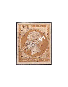 Timbre Classique n° 13Ac non dentelé oblitéré, timbres France