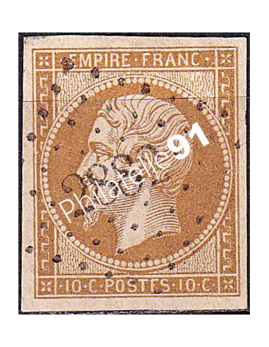 Timbre Classique n° 13Ac non dentelé oblitéré, timbres France