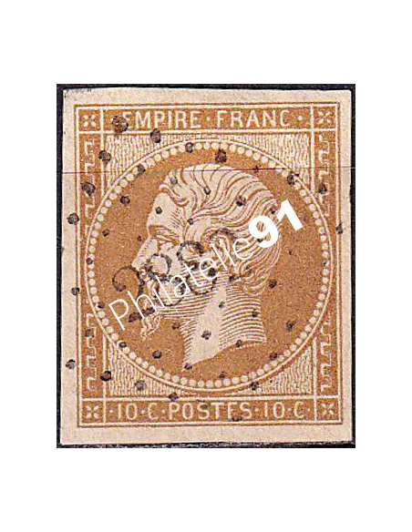Timbre Classique n° 13Ac non dentelé oblitéré, timbres France