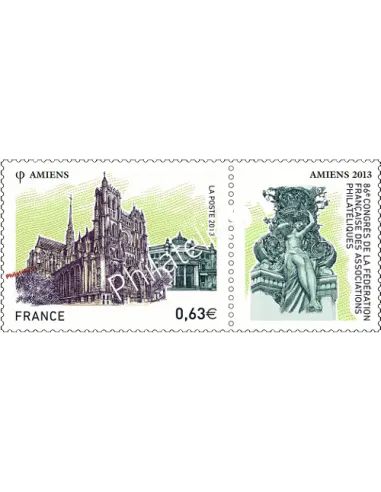 Timbre de France n° 4748. Amiens - 86e congrès de la Fédération Française des Associations Philatéliques.