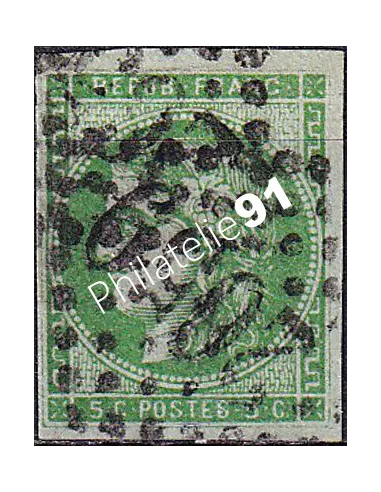 Timbre Classique n° 42B non dentelé oblitéré, timbres France