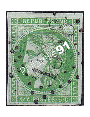 Timbre Classique n° 42Ba non dentelé oblitéré, timbres France